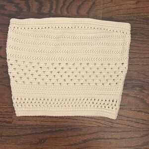 Hollister croquet cream tube top
